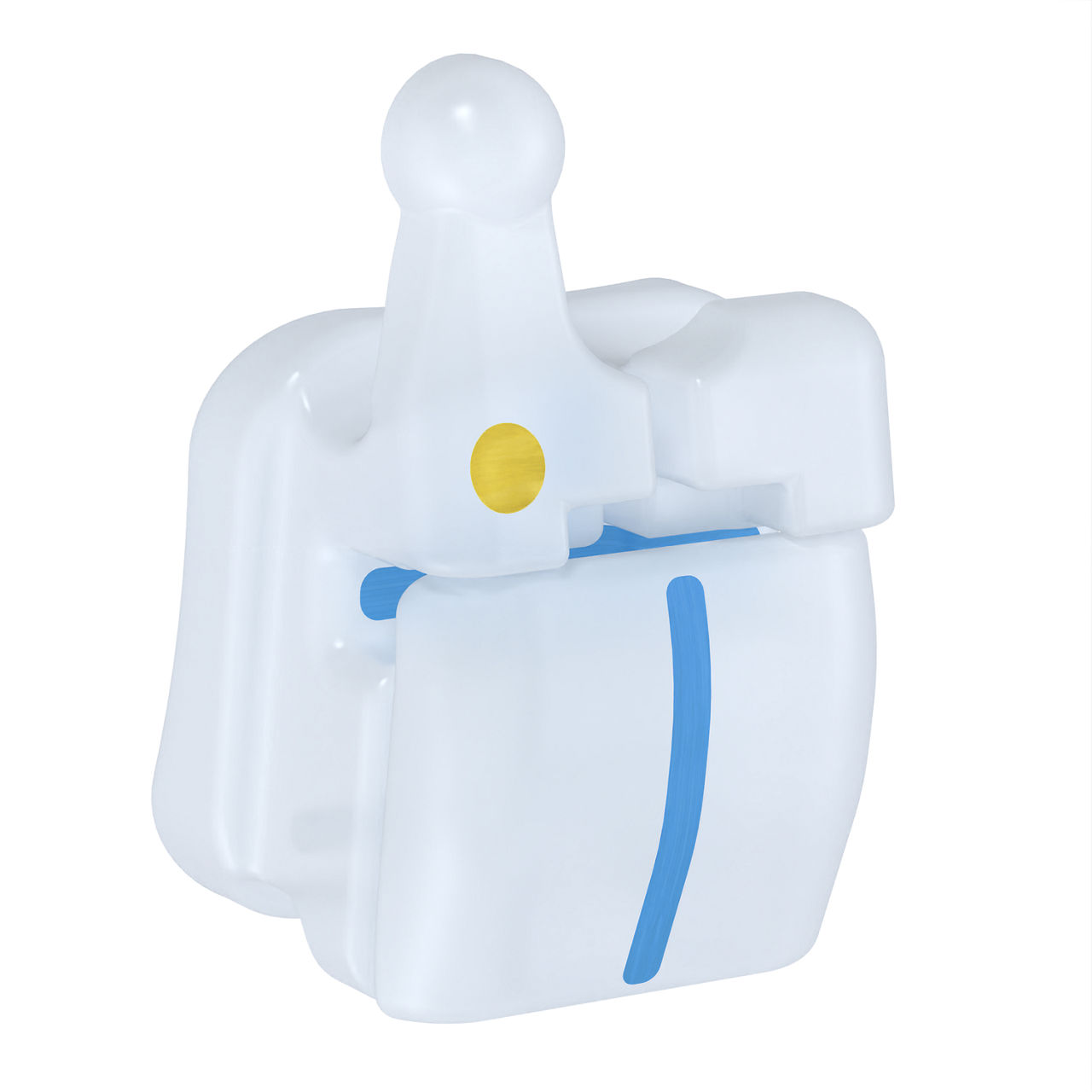 3M™ Clarity™ Ultra Self-Ligating Brackets, 4003-311, APC™ Flash-Free, .022, UR45, -7T/0A, Hk, 5/Pk