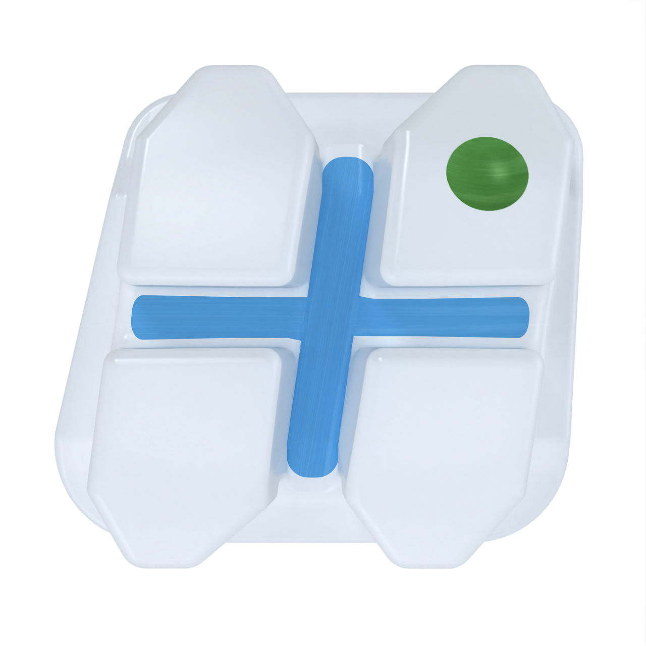 3M™ Clarity™ Advanced Ceramic Bracket, 006-207, .018, UL3, 0T/8A