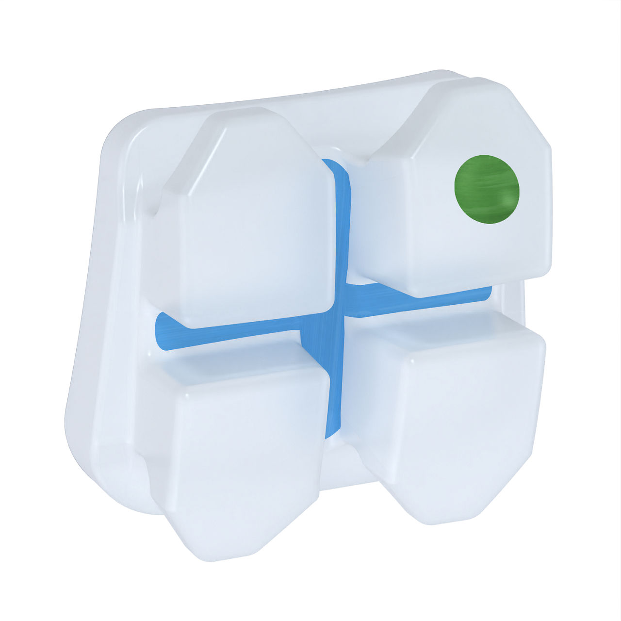 3M™ Clarity™ Advanced Ceramic Brackets, 4006-207, APC™ Flash-Free, .018, UL3, 0T/8A, 5/Pk