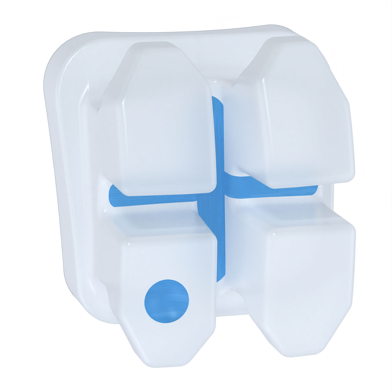 3M™ Clarity™ Advanced Ceramic Brackets, 4006-356, APC™ Flash-Free, .022, LR4, -12T/2A, 5/Pk