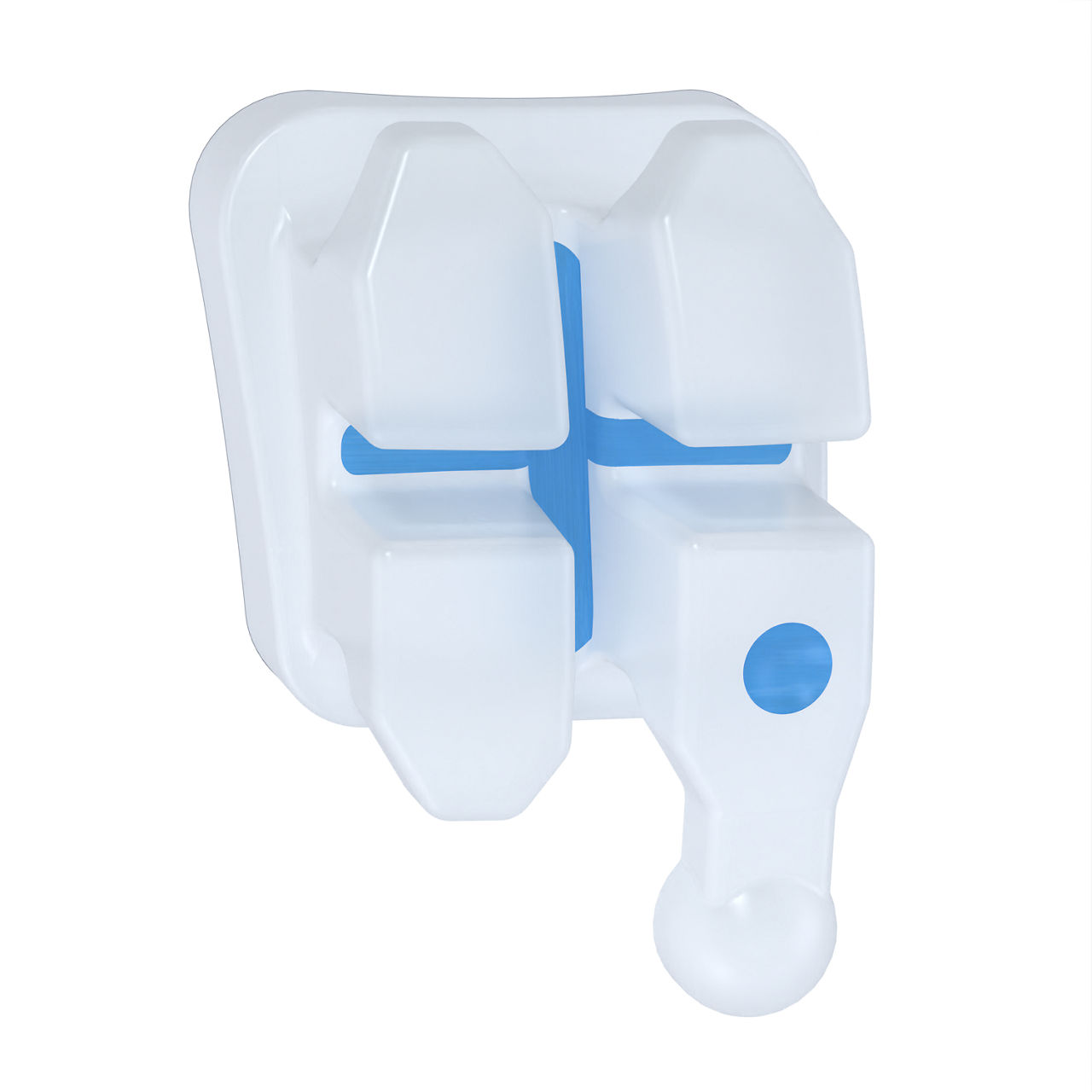 3M™ Clarity™ Advanced Ceramic Brackets, .022, Lower, Left, First Bicuspid, -12T/2A, Hk, APC™ PLUS, 5006-357, 5 Bkts/Pk