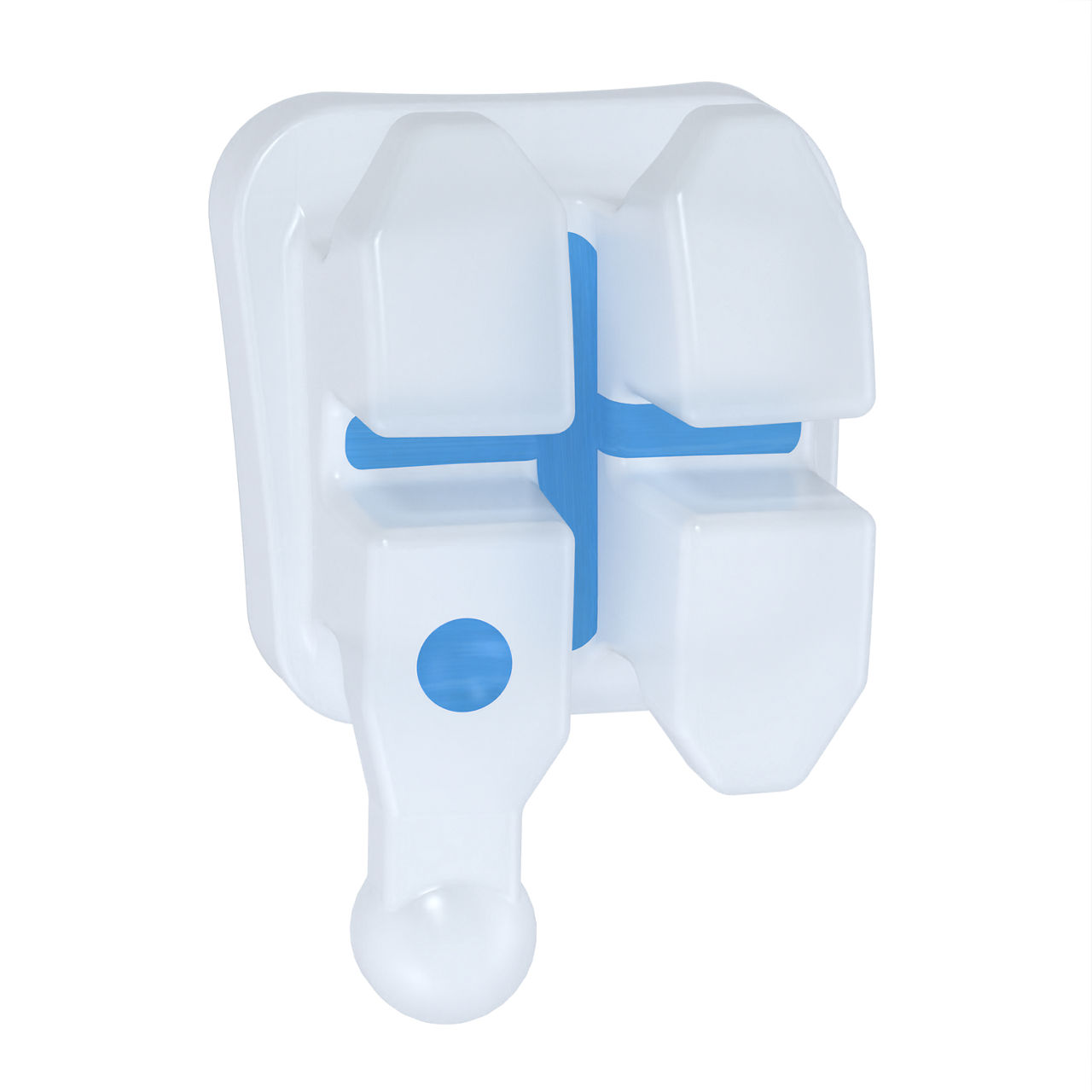 3M™ Clarity™ Advanced Ceramic Brackets, .022, Lower, Right, First Bicuspid, -12T/2A, Hk, APC™ PLUS, 5006-358, 5 Bkts/Pk