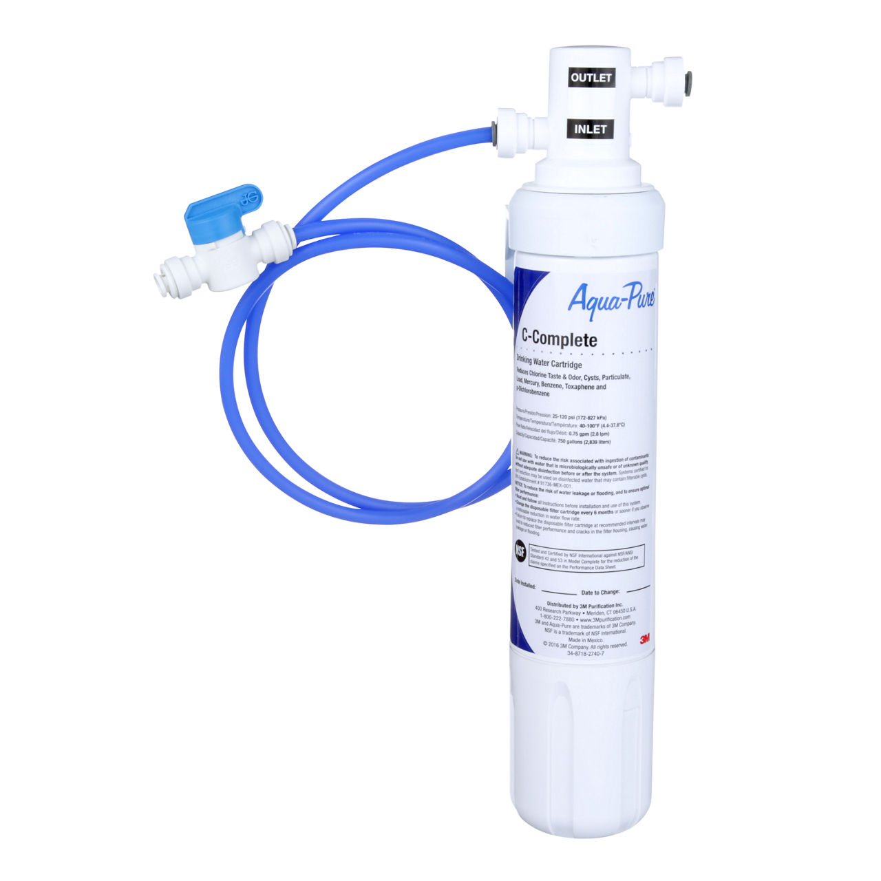 3M™ Aqua-Pure™ Refroidisseur pour filtre à eau du robinet dédié allant sous l’évier