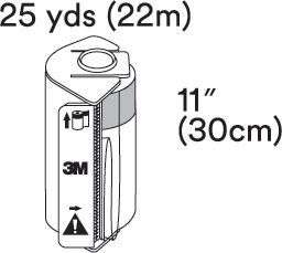 3M™ Steri-Drape™ Roll Prep Drape, 1000DISP, 22CM X 30CM, 1 roll + 1dispenser/case