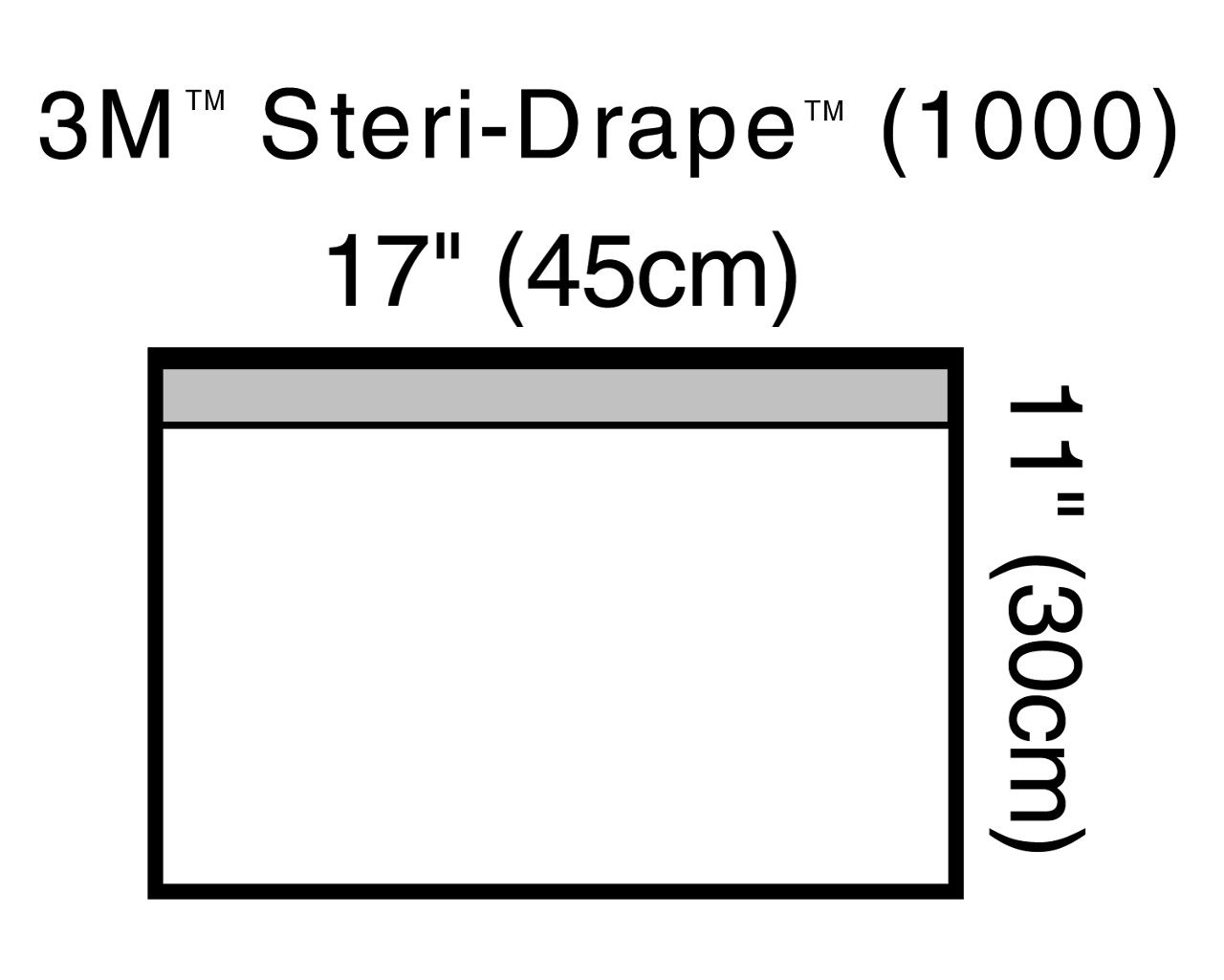 3M™ Steri-Drape™ Small Towel Drape, 1000, 45 cm x 30 cm (17 in x 11 in),10/CAR, 4 CAR/CS
