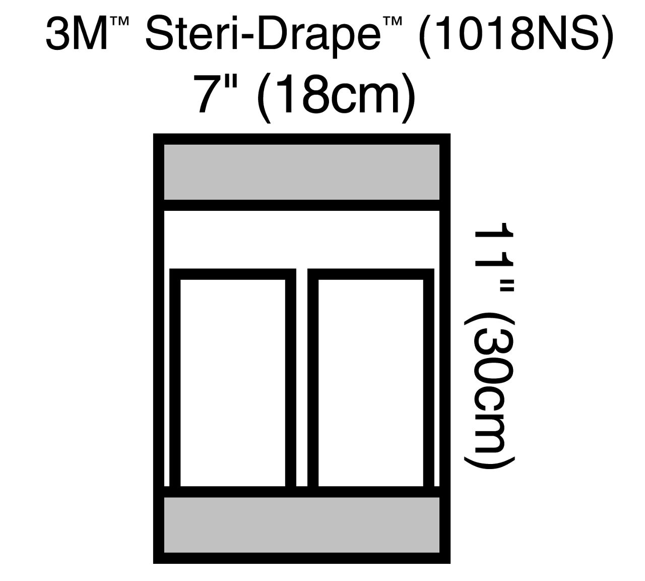 3M™ Steri-Drape™ Poche à instruments, 1018NS, Non Stérile, 200pièces/caisse