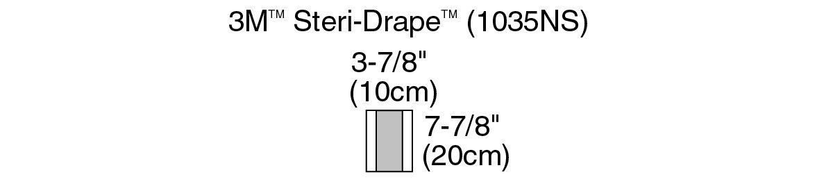 3M Steri-Drape 2 Incise Drape, Non-Antimicrobial