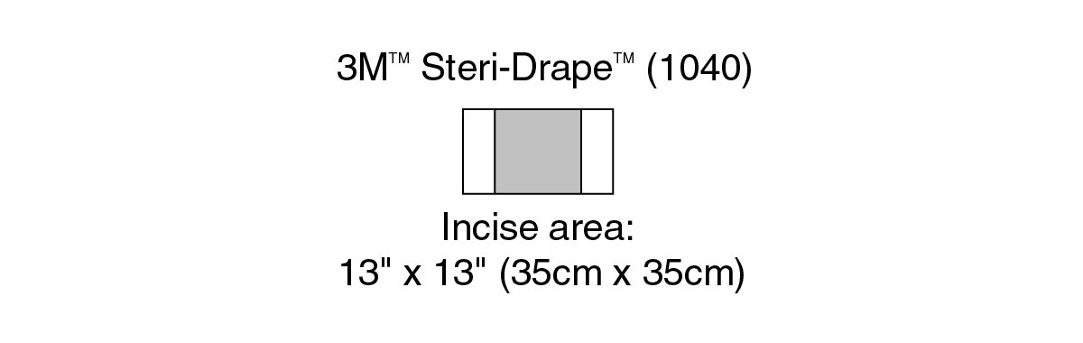 3M Steri-Drape Incise Drape, 1000 Series