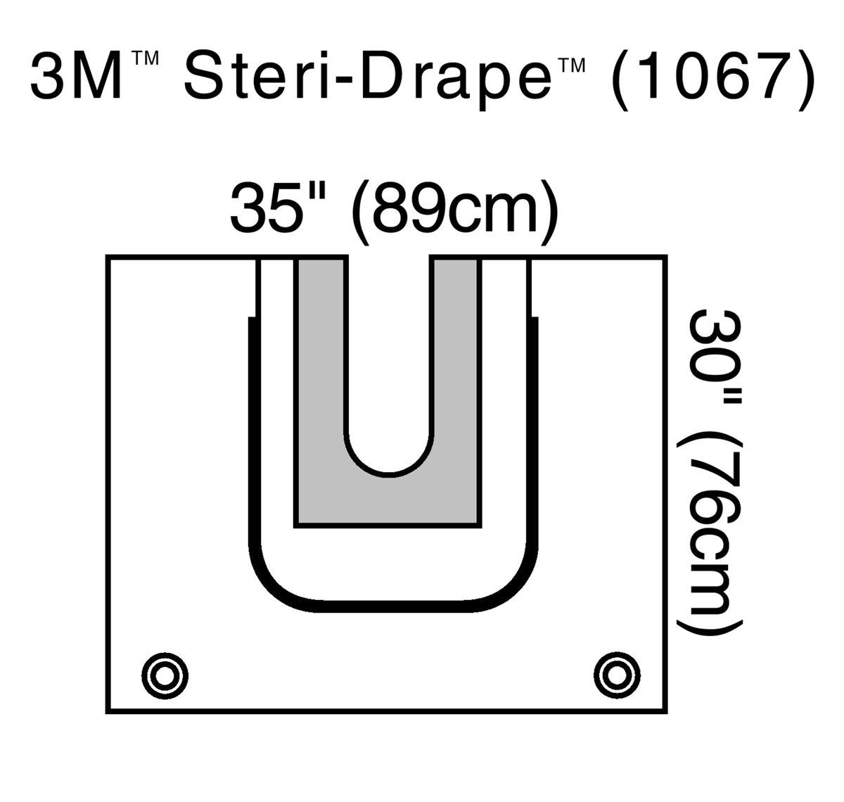 3M Steri-Drape U-Drape Split Sheet, 1000 Series