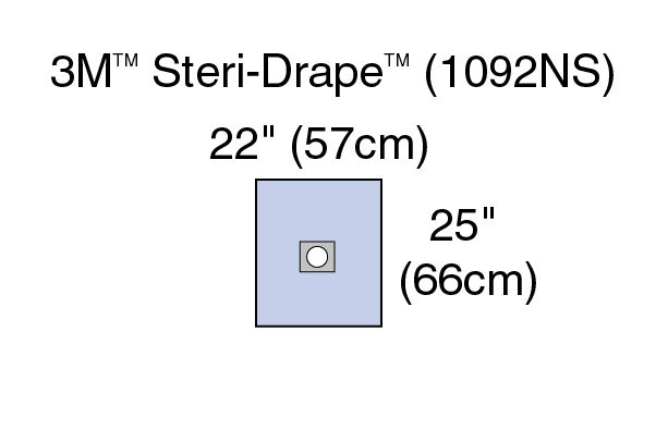 3M™ Steri-Drape™ Minor Procedure Drape 1092NS, 500/CS