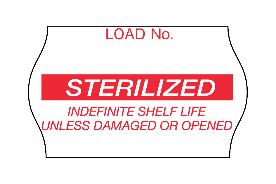 3M™ Comply™ Sterilization Load Labels, 1269R, Red Sterilized, 12Rolls/Case