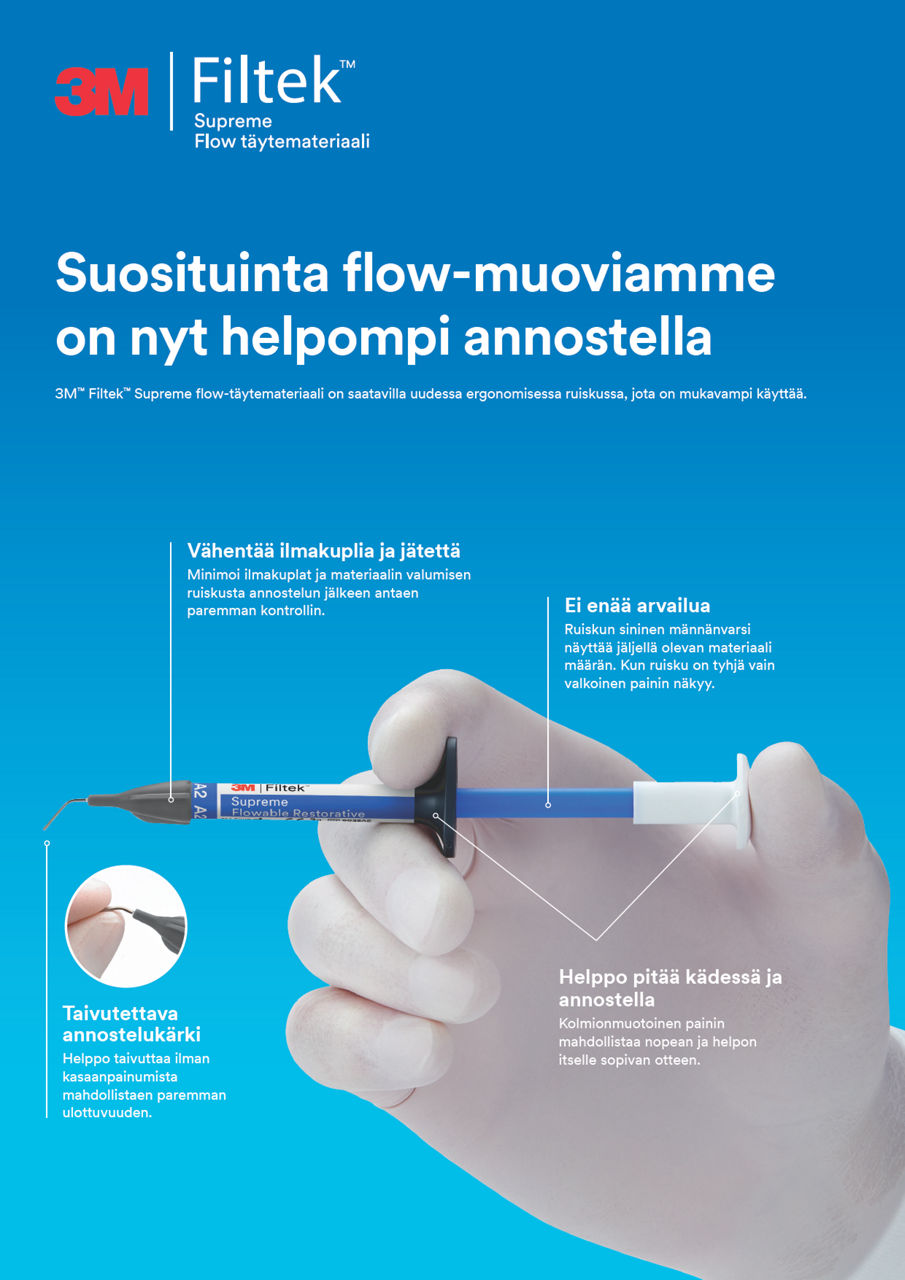 3M™ Filtek™ Supreme Flow -täytemateriaali, esite