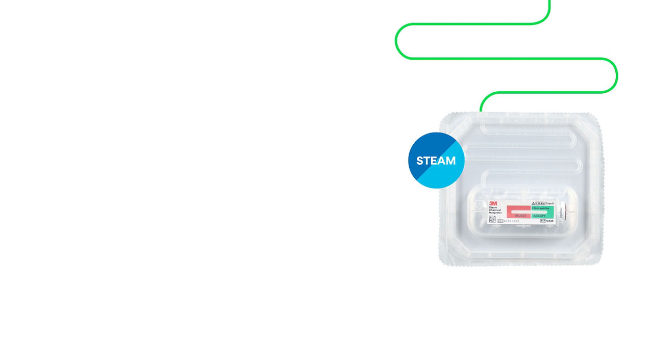 Anuncio digital con una imagen del paquete de desafío claro de vapor 3M™ Attest™ 1492PCD