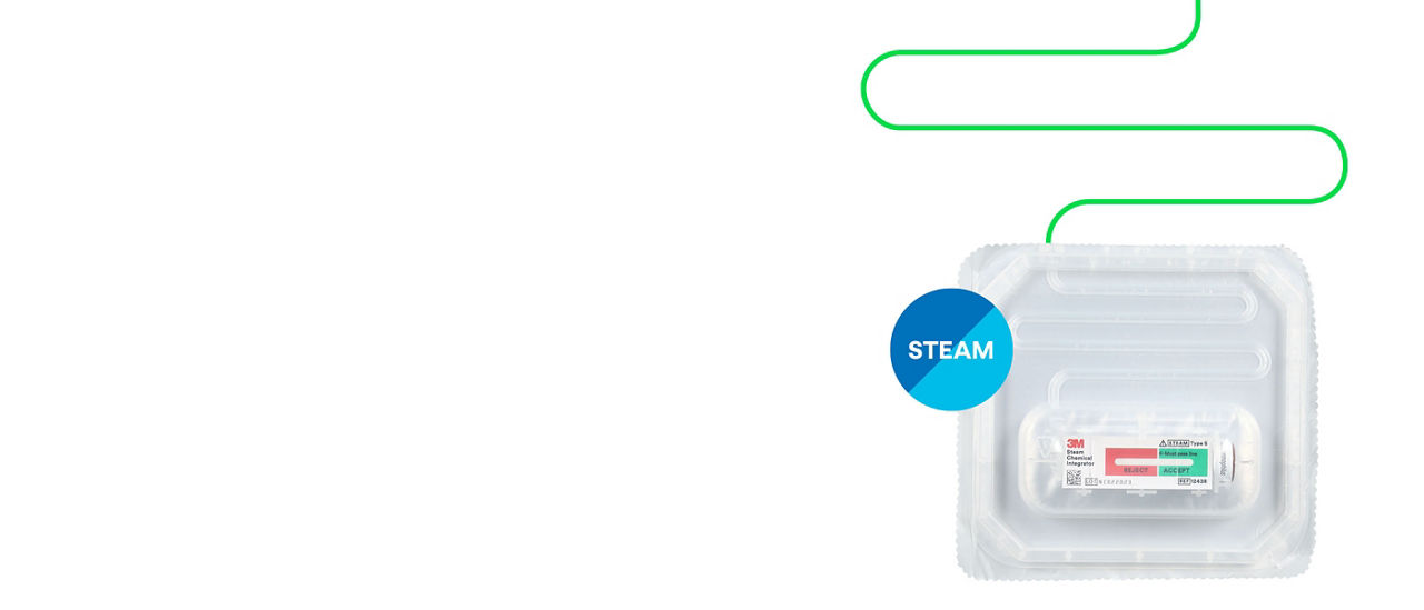 Anuncio digital con una imagen del 3M™ Attest™ Steam Clear Challenge Pack 1492PCD