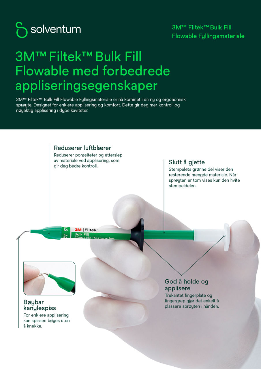Filtek™ Bulk Fill Flow material, brochyr