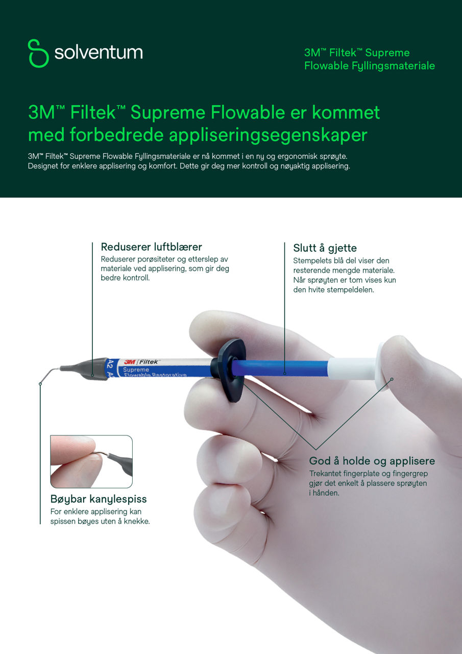 Filtek™ Supreme Flow material, brochyr