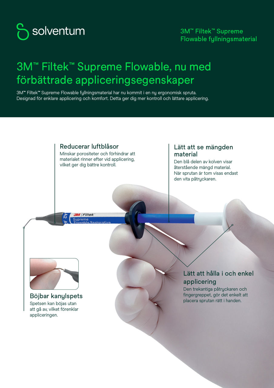 Filtek™ Supreme, flytande komposit, blad