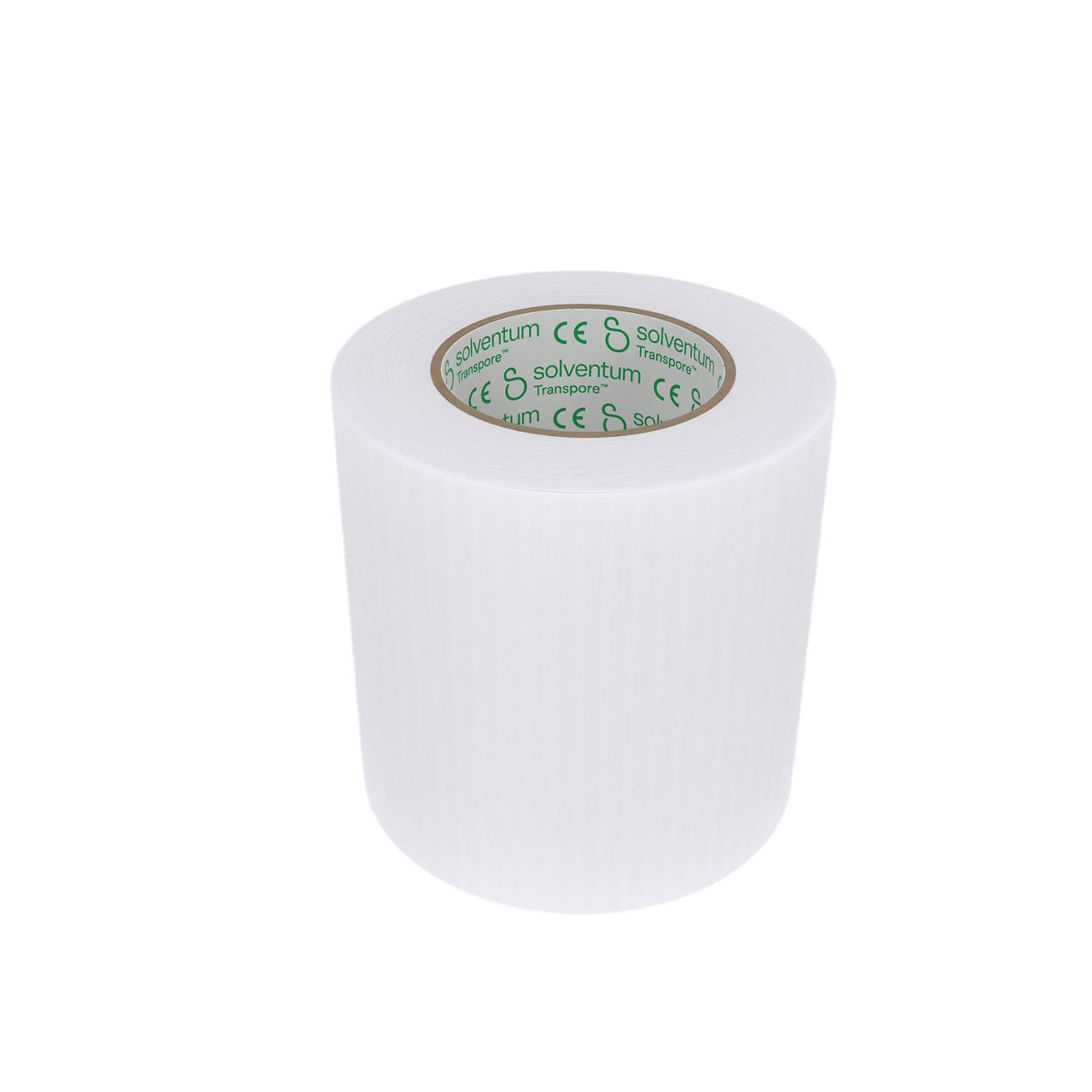 Solventum™ Transpore™ Surgical Tape, 1527-1, 2,5 cm x 9,1 m (1 IN/PO x 10 YD/V), 12/CAR - Front, Center, Out of Packaging (1C0)