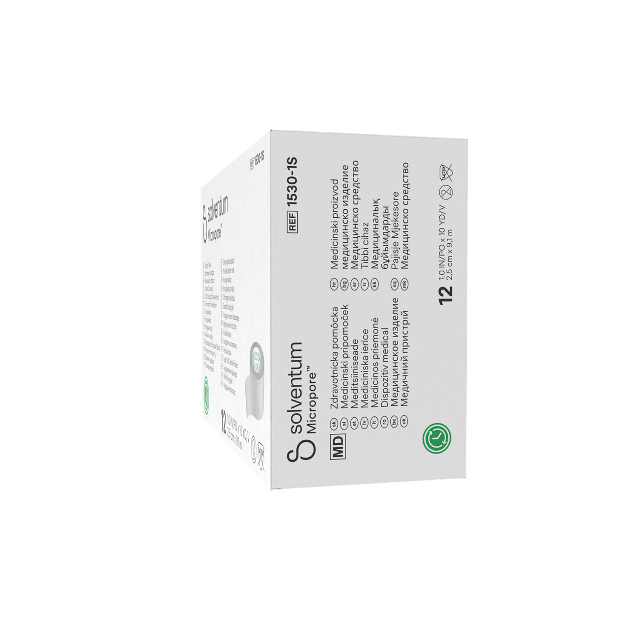 Solventum™ Micropore™ Surgical Tape, 1530-1S - Left, Center, In Packaging (2C1)