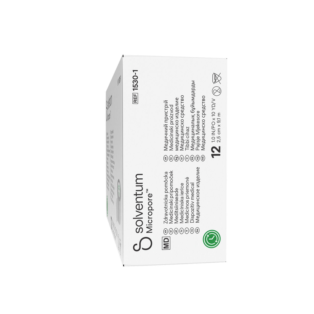 Solventum™ Micropore™ Surgical Tape, 1530-1 - Left, Center, In Packaging (2C1)