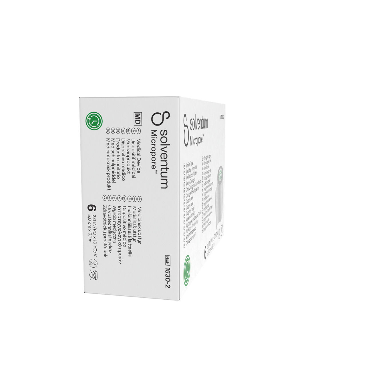 Solventum™ Micropore™ Surgical Tape, 1530-2 - Right, Center, In Packaging (8C1)