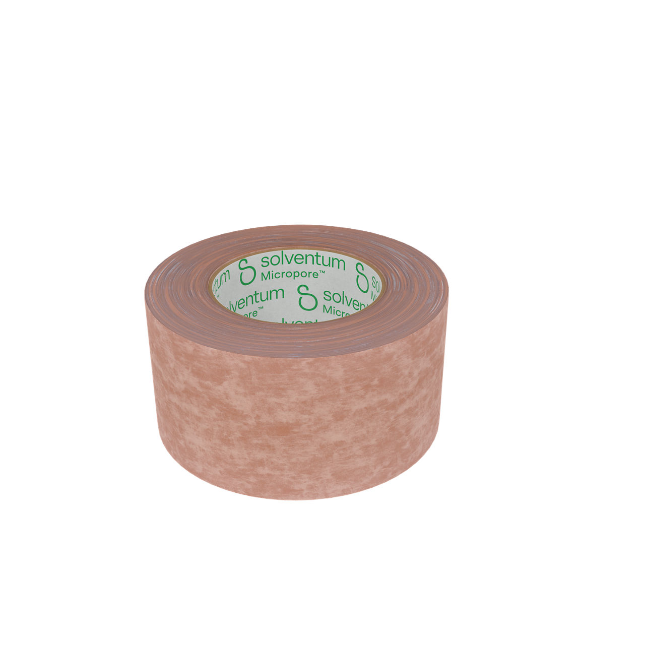 Solventum™ Micropore™ Tan Surgical Tape, 1533NP-1S, 1 in x 5.5 yd (2.5 cm x 5 m), 120/CS - Front, Center, Out of Packaging (1C0)