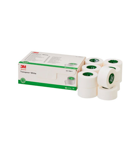 3M™ Transpore™ White, Medizinisches Rollenpflaster