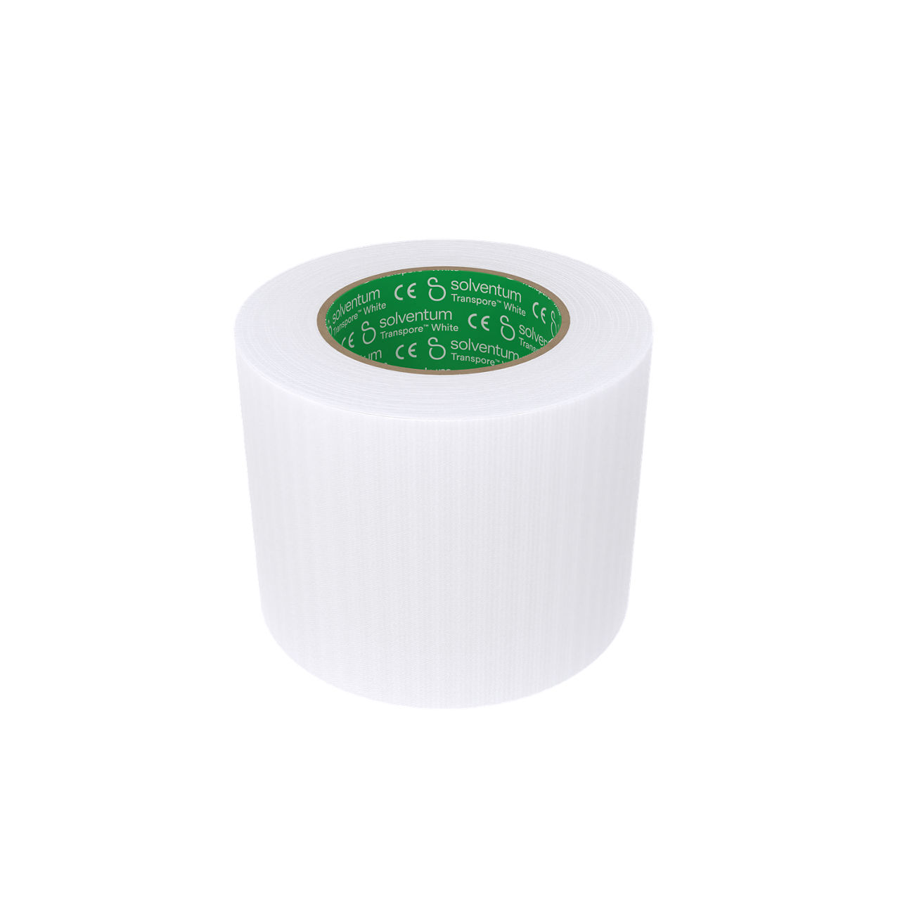 Solventum™ Transpore™ White Surgical Tape, 1534-1, 1 in x 10 yd (2.5 cm x 9.1 m), 12/CAR, 10 CAR/CS, 120/CS - Front, Center, Out of Packaging (1C0)