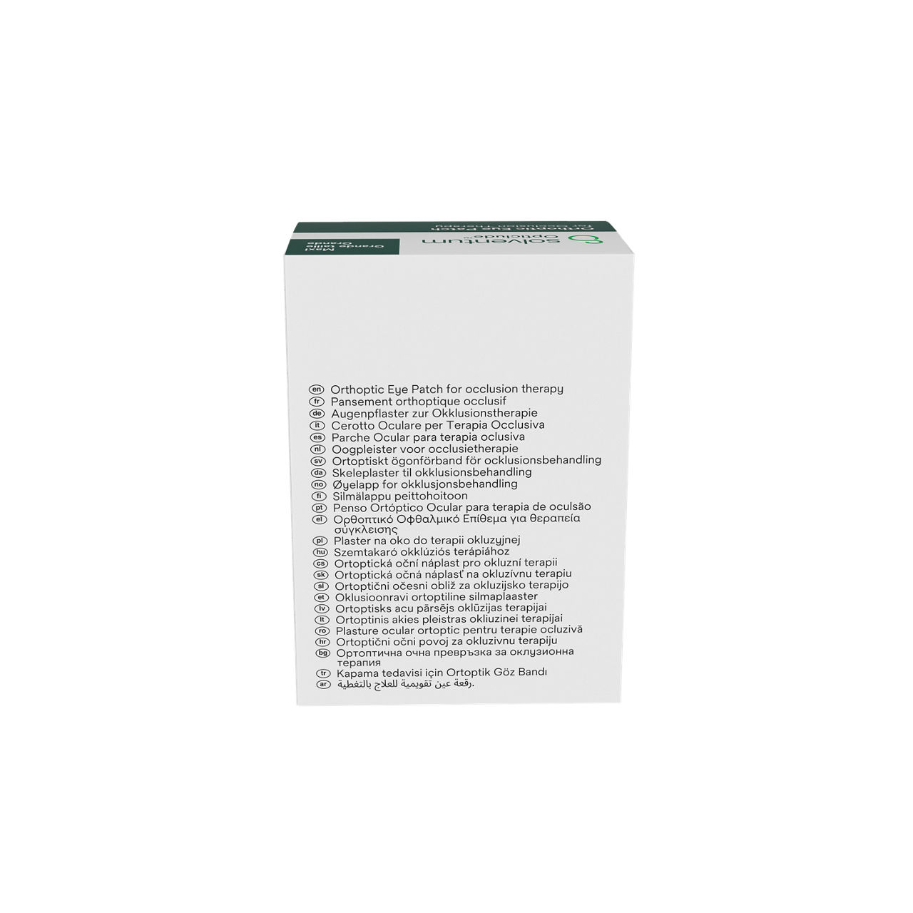 Solventum™ Opticlude™ Orthoptic Eye Patches, 1539/20 - Back, Center, In Packaging (7C1)