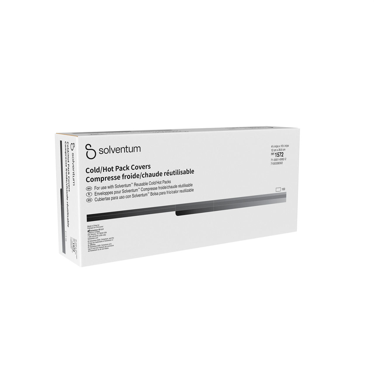 Solventum™ Reusable Cold/Hot Pack, 1572, Cover - Front, Left, In Packaging (1L1)