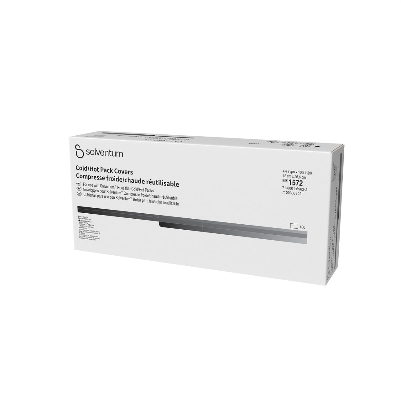 Solventum™ Reusable Cold/Hot Pack, 1572, Cover - Front, Right, In Packaging (1R1)