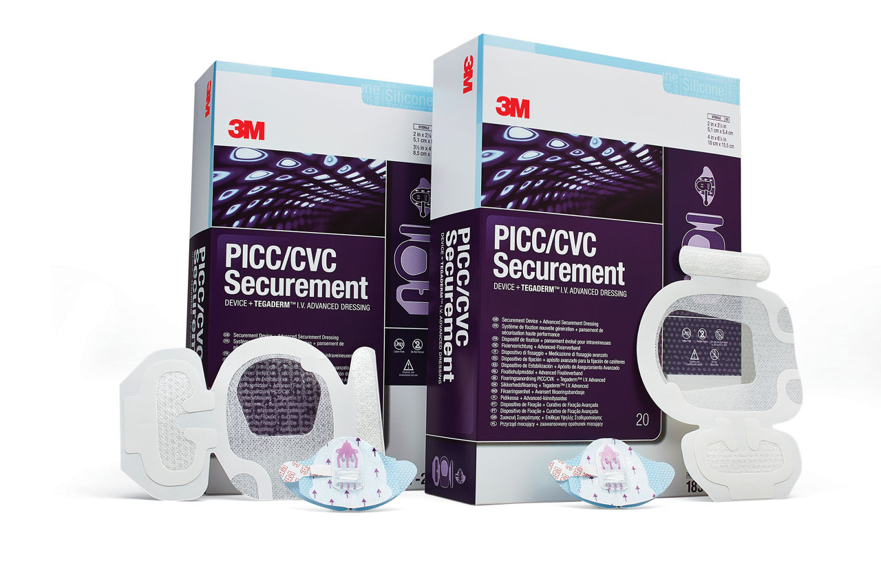 3M™ PICC/CVC Securement Device + Tegaderm™ I.V. Advanced Securement Dressing