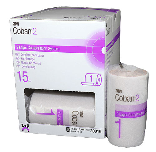 3M™ Coban™ 2 Two-Layer-compressiesysteem, Comfort Laag #1, 20216,15 cm x 3.5 m