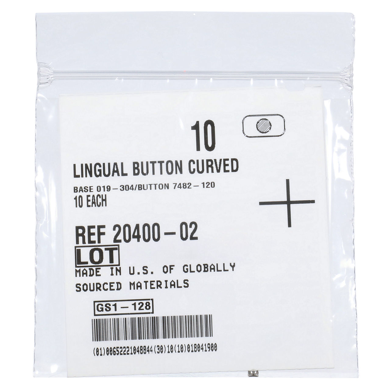 3M™ Unitek™ Lingual Button, 20400-02, Curved Bondable