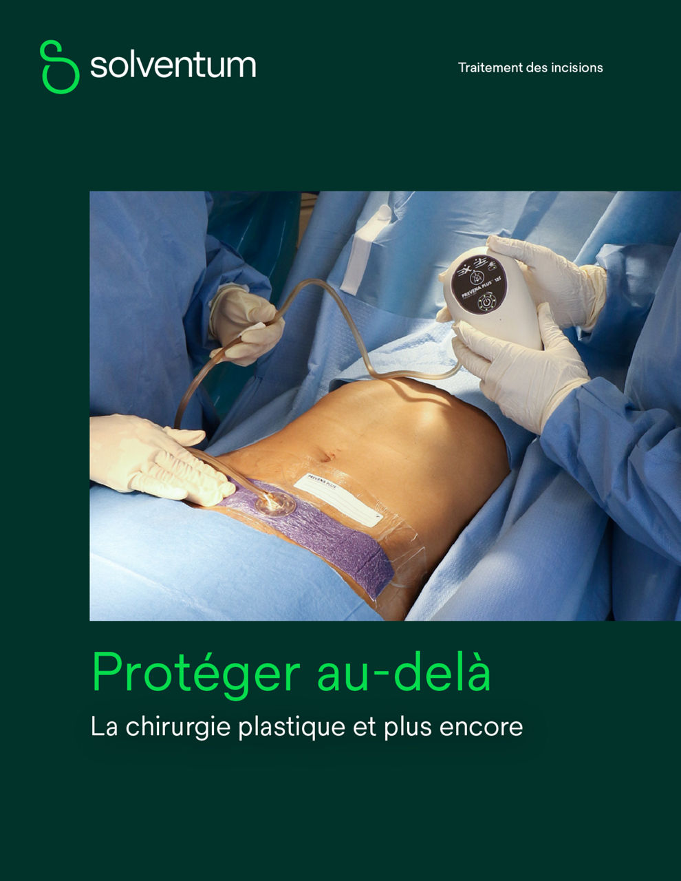 Prevena therapy après une chirurgie plastique preuve clinique de couverture en avant-première