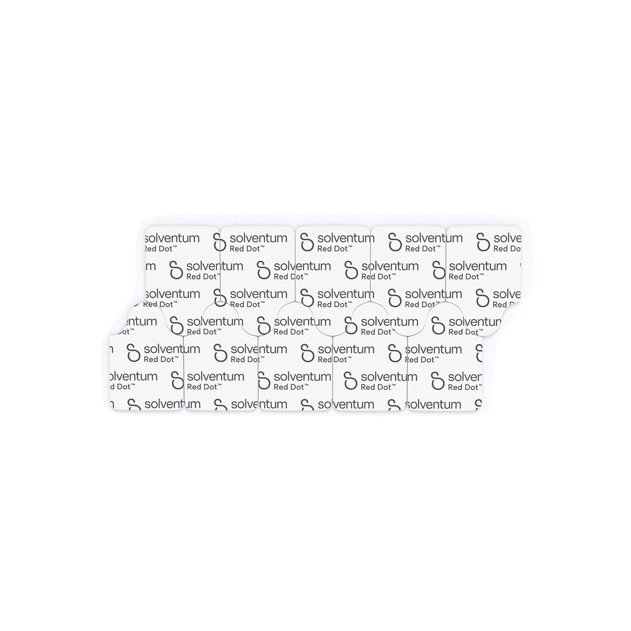 Solventum™ Red Dot™ Resting EKG Electrode, 2360, 0.8 in x 0.8 in (2 cmx2 cm), 10/CARD, 10 CARD/BAG, 40 BAG/CS, 4000/CS - Front, Center, Out of Packaging (1C0)