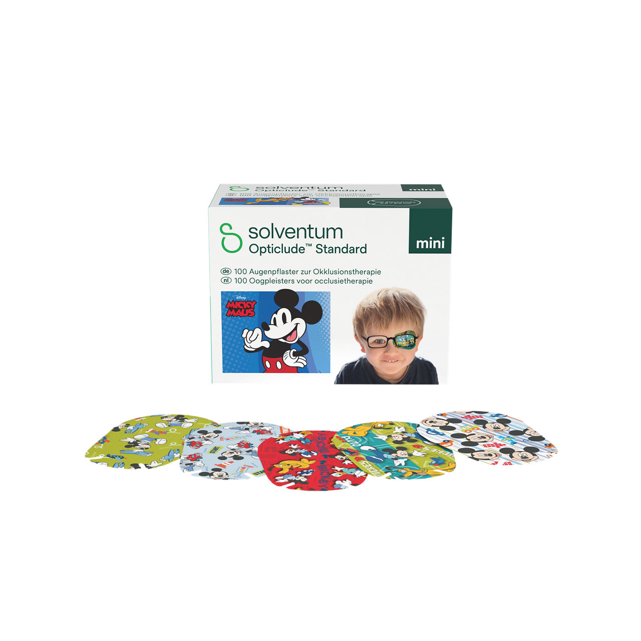 Solventum™ Opticlude™ Standard Augenpflaster zur Okklusionstherapie, 2537M D PB-100, Mini, 5 cm x 6 cm, 100 Stück