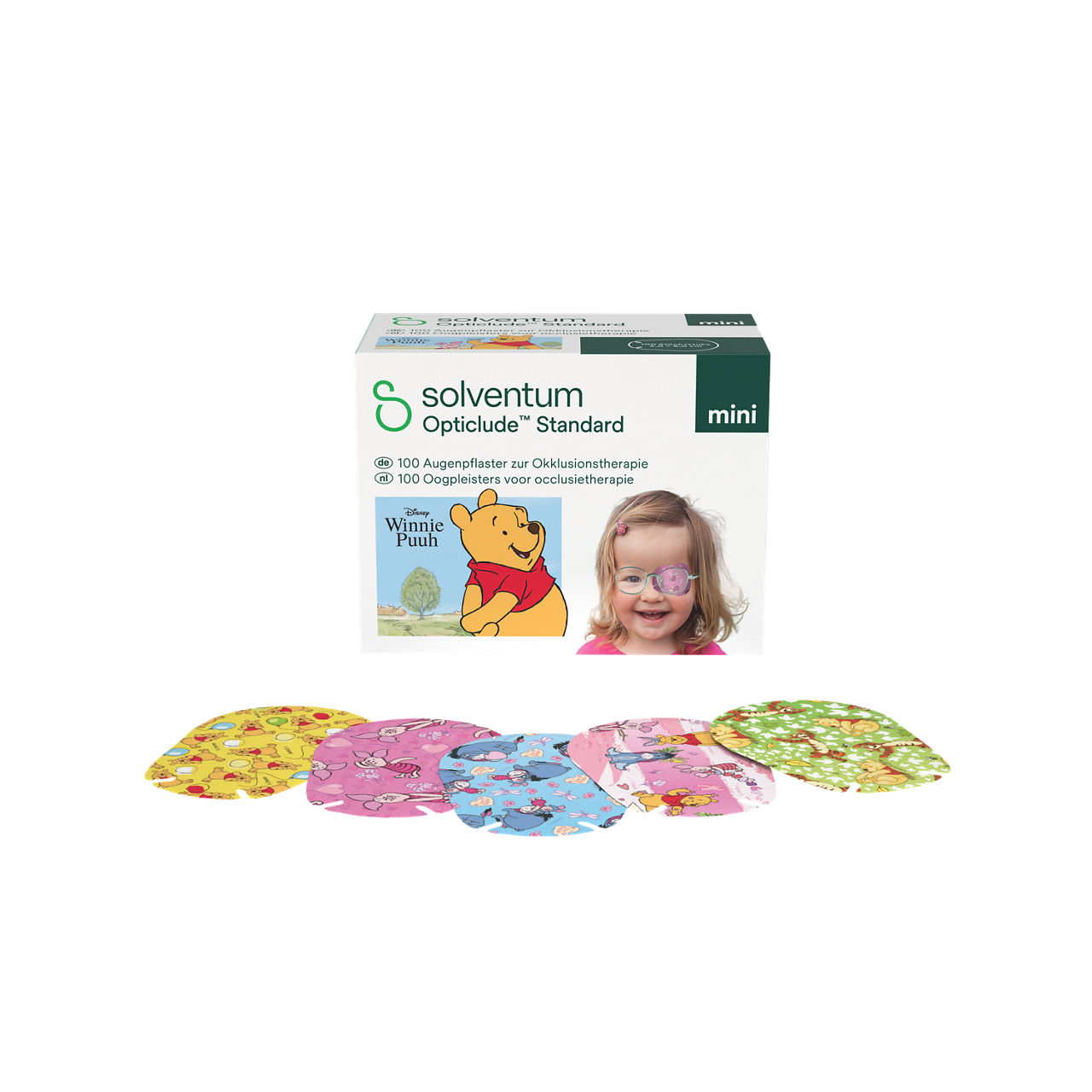 Solventum™ Opticlude™ Standard Oogpleisters voor occlusietherapie, 2537M D PG-100, Mini, 5 cm x 6 cm, 100 stuks
