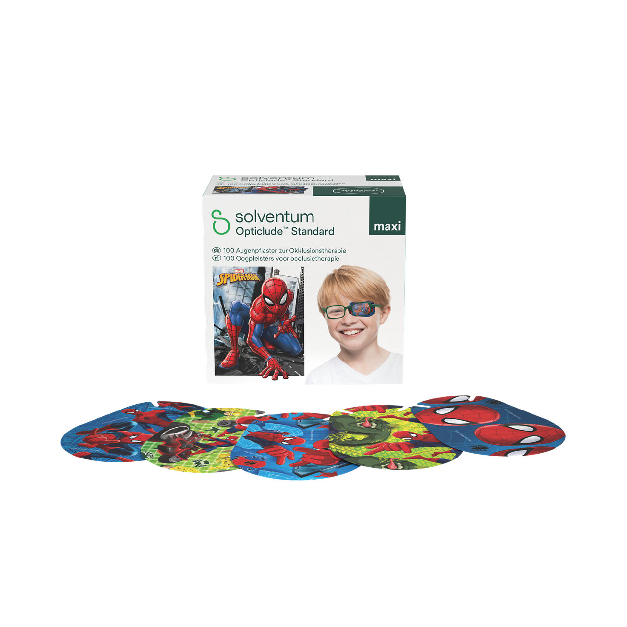 Solventum™ Opticlude™ Standard Oogpleisters voor occlusietherapie, 2539M D PB-100, Maxi, 5,7 cm x 8 cm, 100 stuks
