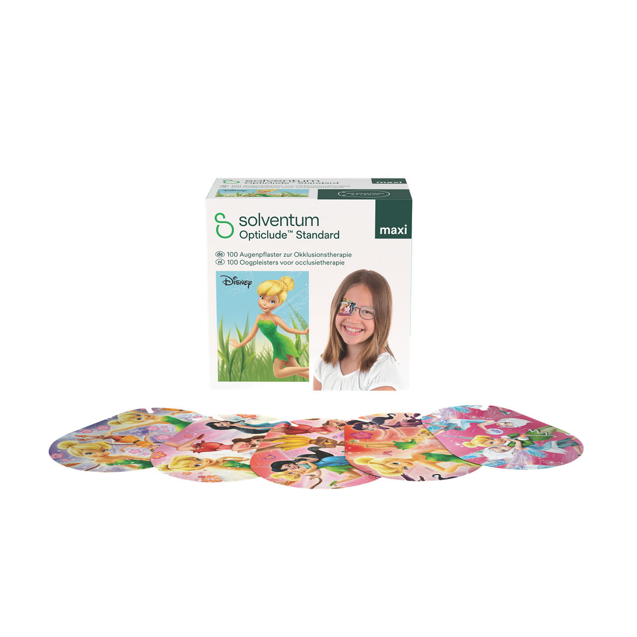 Solventum™ Opticlude™ Standard Oogpleisters voor occlusietherapie, 2539M D PG-100, Maxi, 5,7 cm x 8 cm, 100 stuks