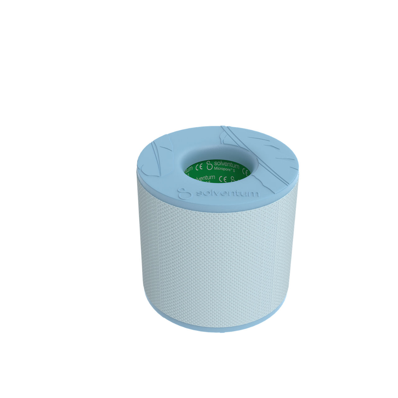 Solventum™ Micropore™ S Silicone Surgical Tape, 2770-1, 2,5 cm x 5 m (1 IN/PO x 5.5 YD/V), 12/CAR - Front, Center, Out of Packaging (1C0)