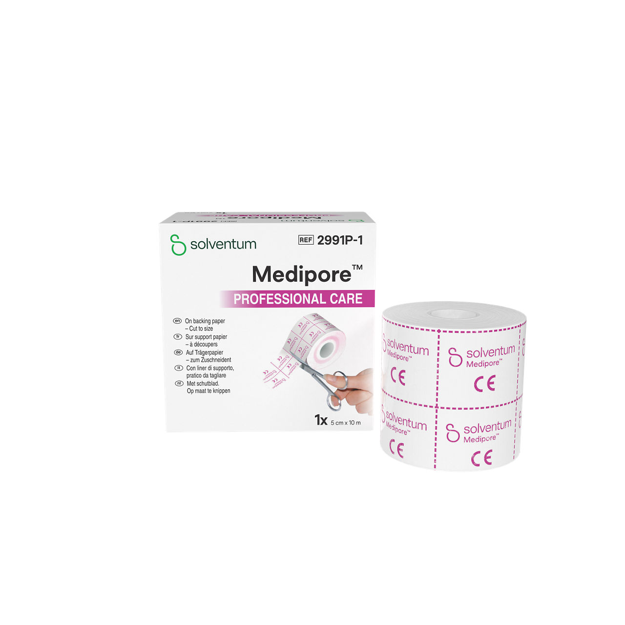 Solventum™ Medipore™ Professional Care Elastisches klebevlies zur fixation von wundauflagen, 2991P-1, 5 cm x 10 m, 1/CAR