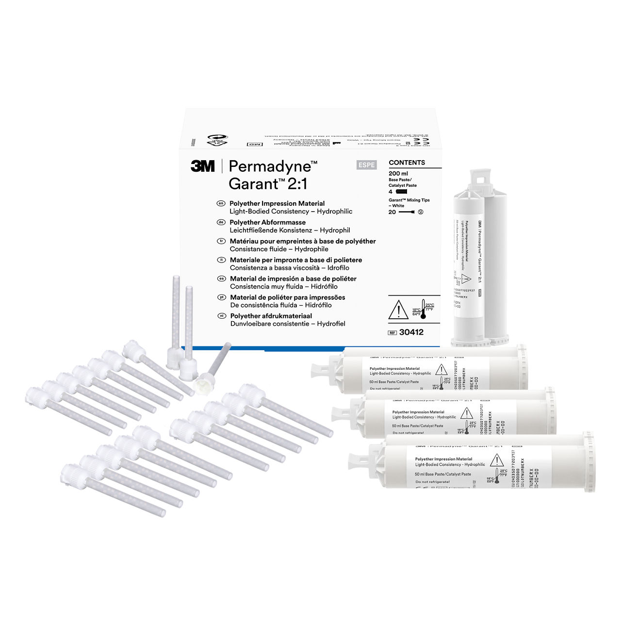 3M™ Permadyne™ Garant™ 2:1 Syringe Impression Material Refill Pack