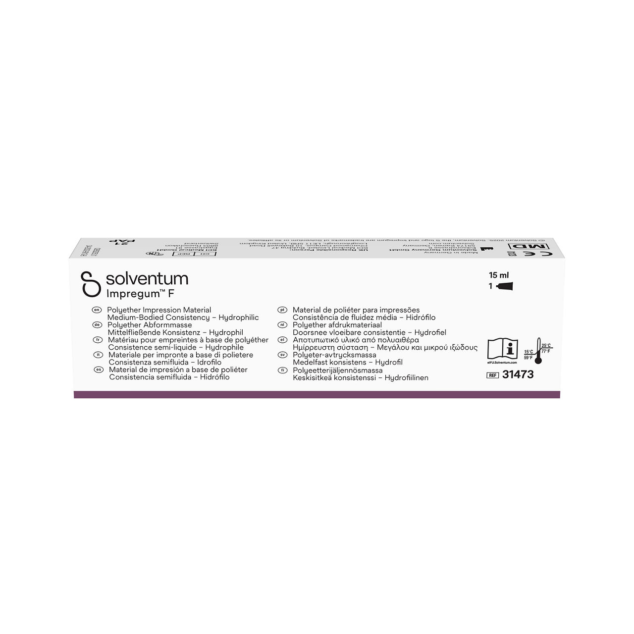 Solventum™ Impregum™ F Polyether Impression Material, 31473, Catalyst Paste, 1 EA - Front, Center, In Packaging (1C1)