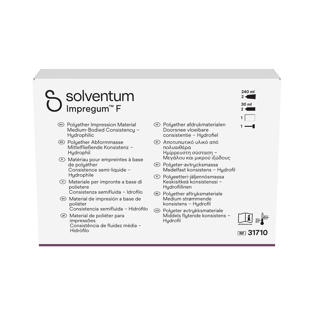 Solventum™ Impregum™ F Polyether Impression Material, 31710, Refill Pack - Front, Center, In Packaging (1C1)