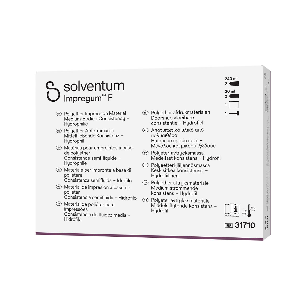 Solventum™ Impregum™ F Polyether Impression Material, 31710, Refill Pack - Front, Right, In Packaging (1R1)