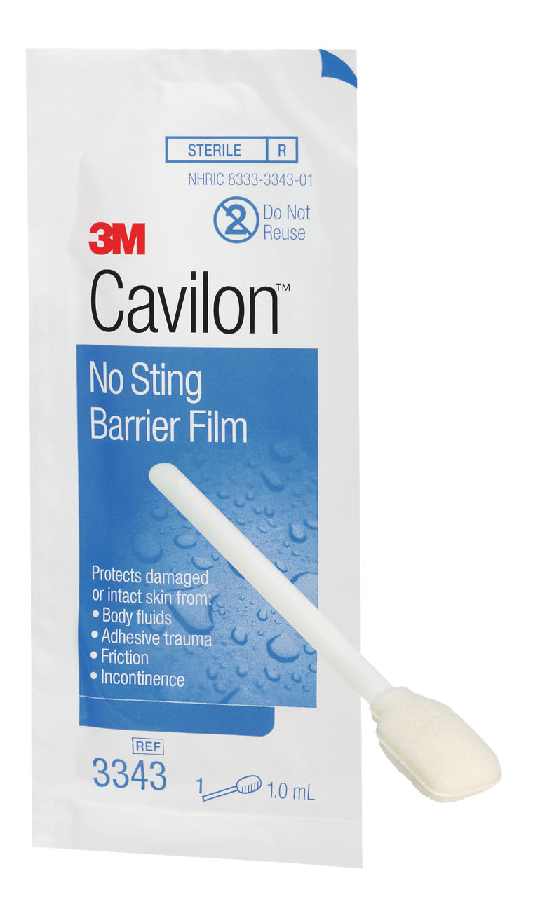 3M™ Cavilon™ No Sting Barrier Film, 3343, 1 mL Wand, 25/Carton, 4 Cartons/Case