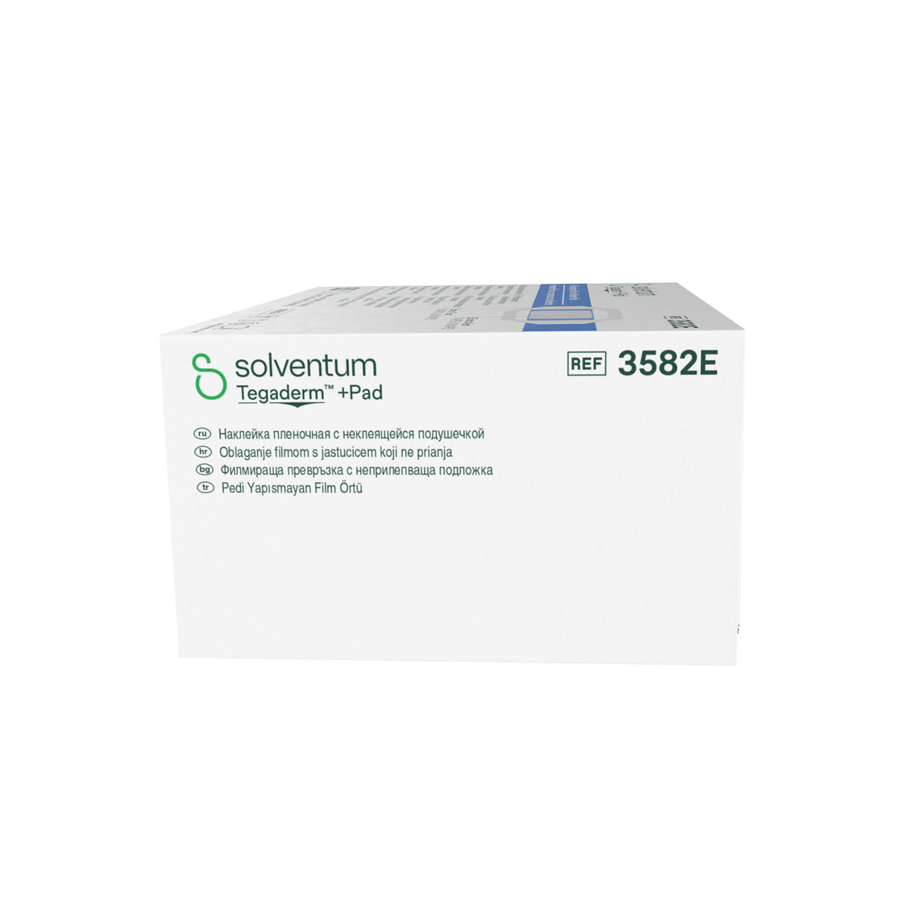 Solventum™ Tegaderm™ + Pad Film Dressing with Non-adherent Pad, 3582E, Dressing - 2 in x 2 3/4 in, Pad - 1 in x 1 1/2 in - Left, Center, In Packaging (2C1)
