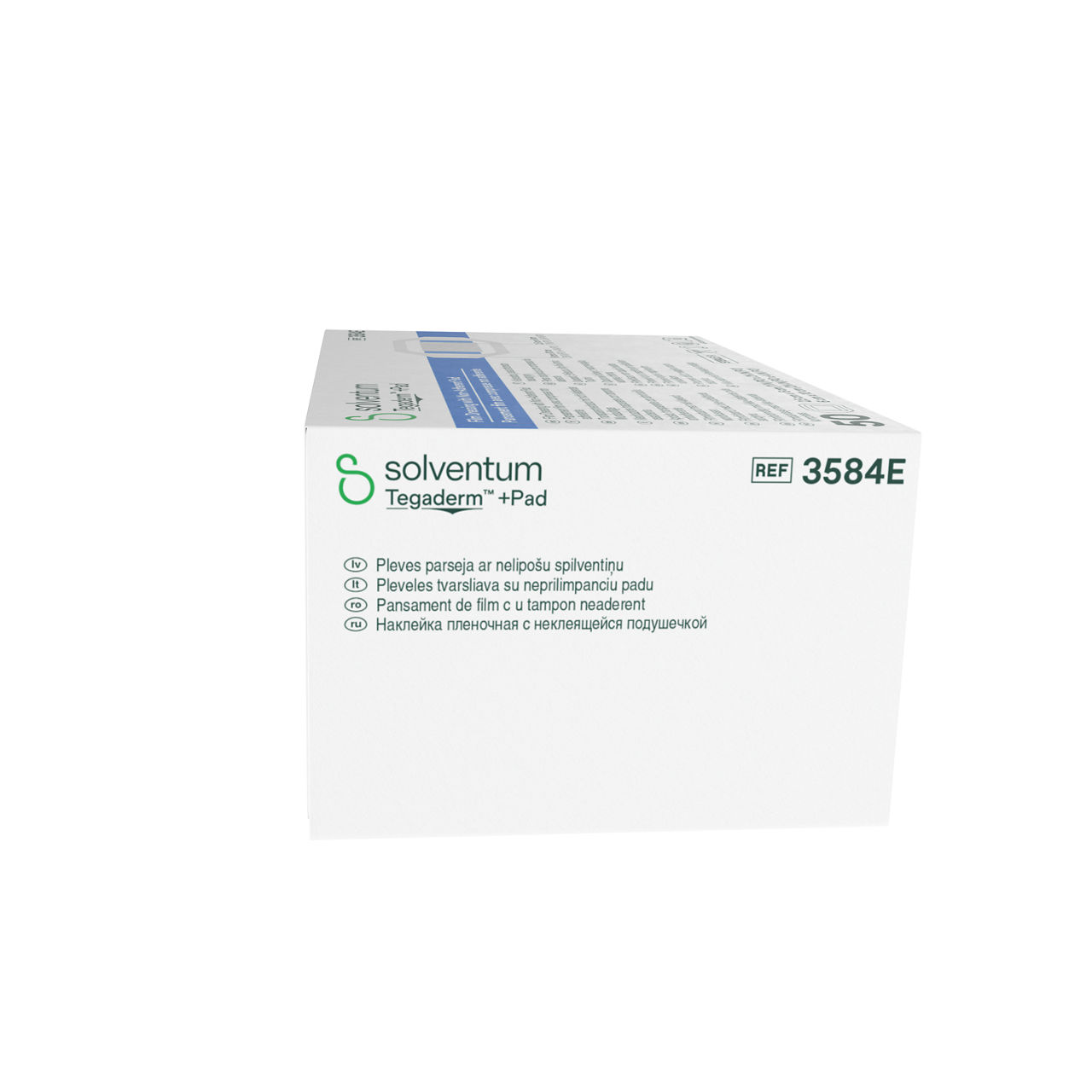 Solventum™ Tegaderm™ + Pad Film Dressing with Non-adherent Pad, 3584E, 200/CS - Right, Center, In Packaging (8C1)