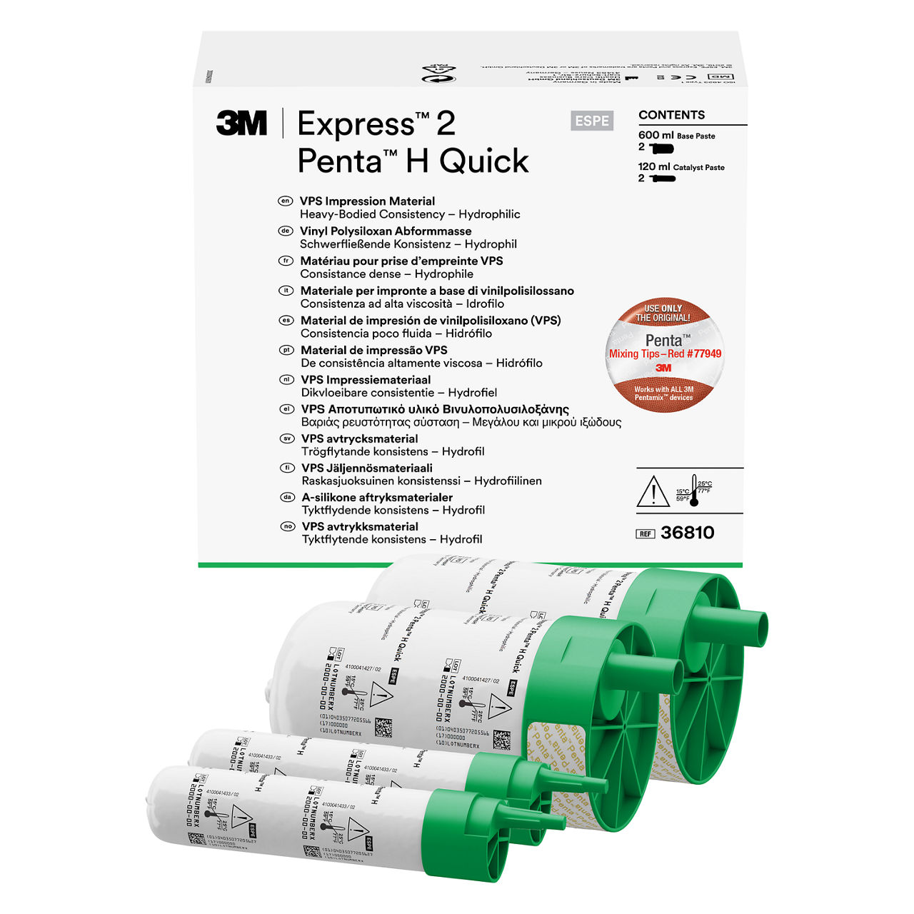 3M™ Express™ 2 Penta™ H Quick VPS Impression Material Refill 36810